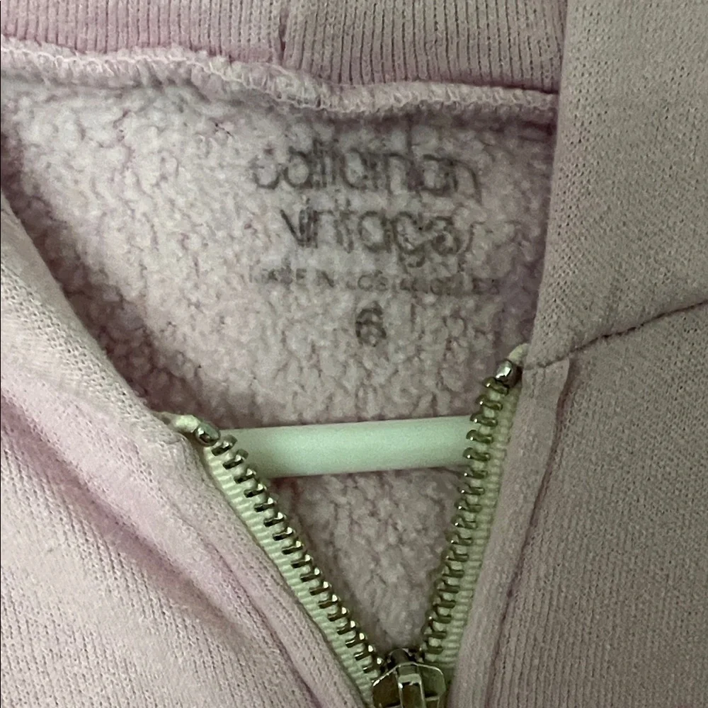 californian vintage, MADE IN LOS ANGELES full zip hoodie size 6